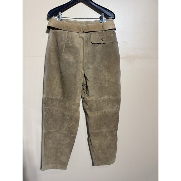 VTG Jones New York Womens 100% Genuine Leather Pants Size 14 Festival Primative - Picture 2 of 13